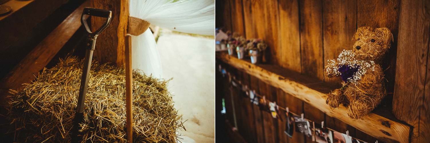 DIY barn wedding