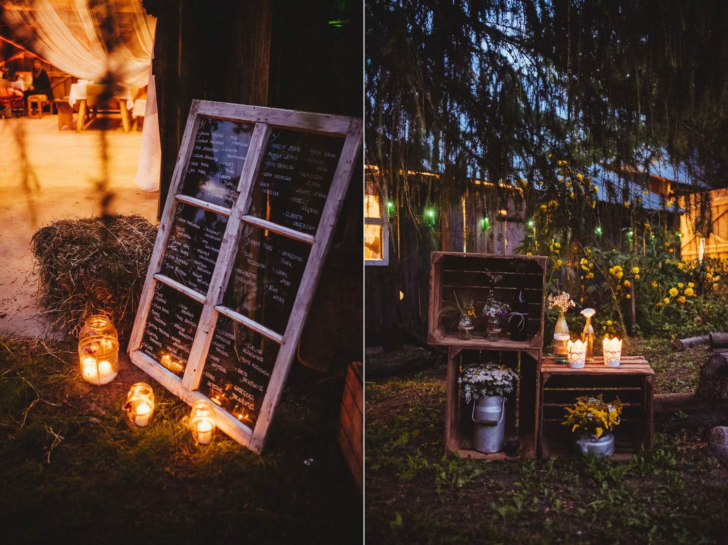 DIY barn wedding